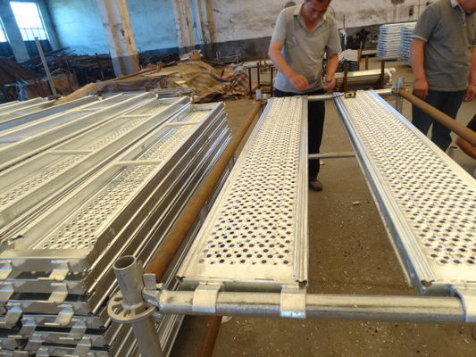 Porcellana Prezincata ponteggio in alluminio tavole tavole per ponteggi Ringlock fornitore