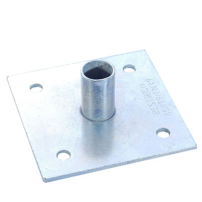 Porcellana Base di appoggio d'acciaio dell'impalcatura di BS1139 EN74 per gli accessori dell'armatura della base della presa fornitore